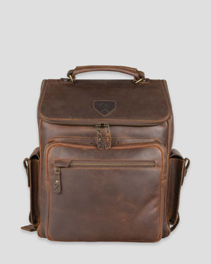 Gehringer Glove Leather Backpack - Baseballism Online