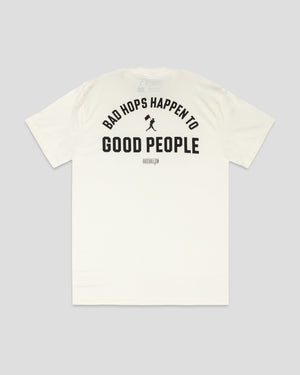 Bad Hops Happen T-Shirt - Baseballism Online