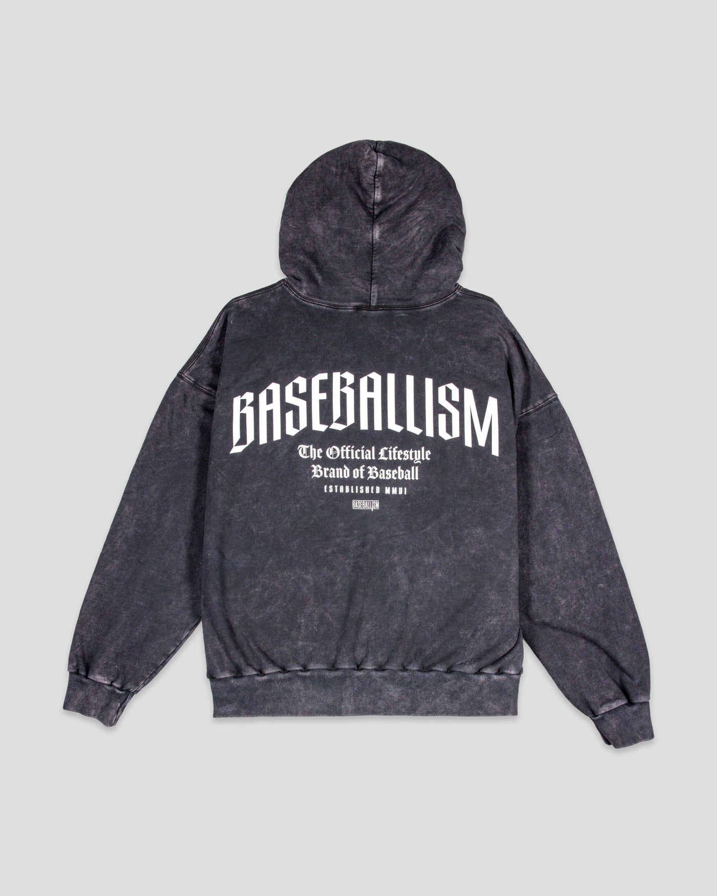 Ballplayer B Oversized Acid Wash Hoodie - Baseballism Online