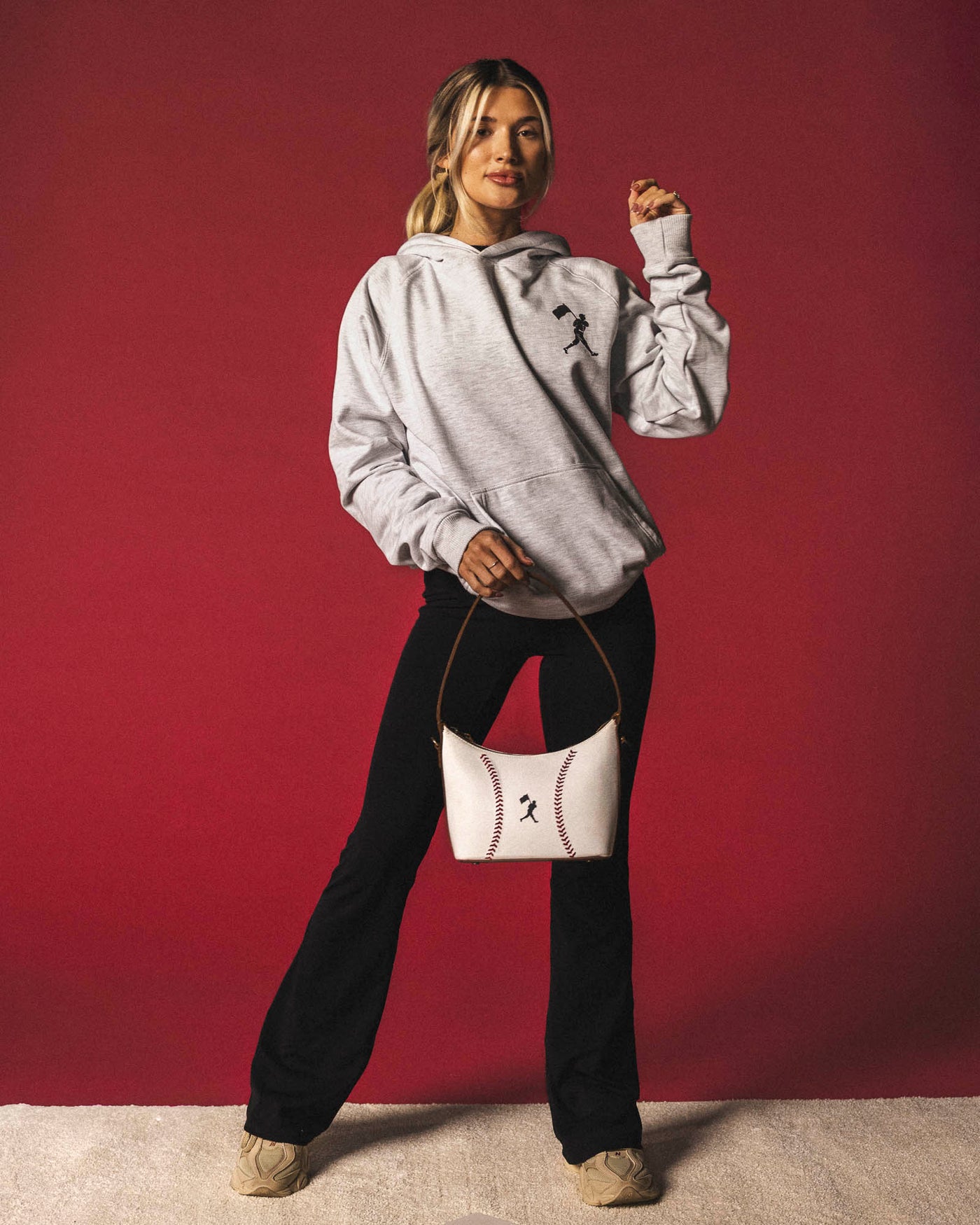 Baseball Seams Shoulder Bag