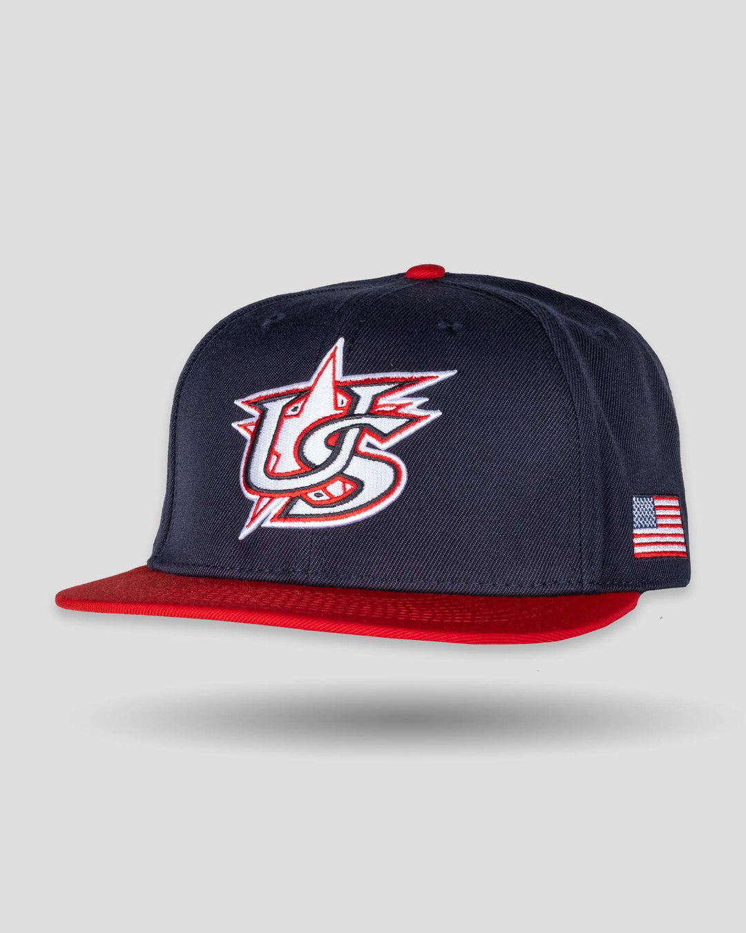   ベースボールキャップ 切り替え ネイビー/レッド baseballism-cap-snapback-usa-