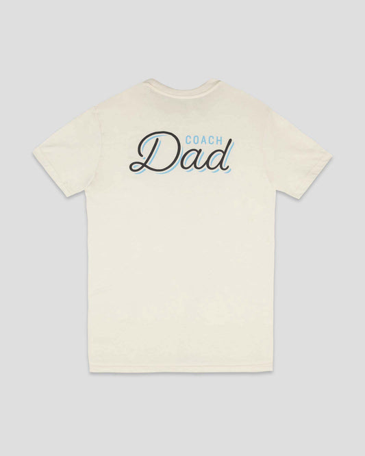 Coach Dad T-Shirt - Cream - Baseballism Online
