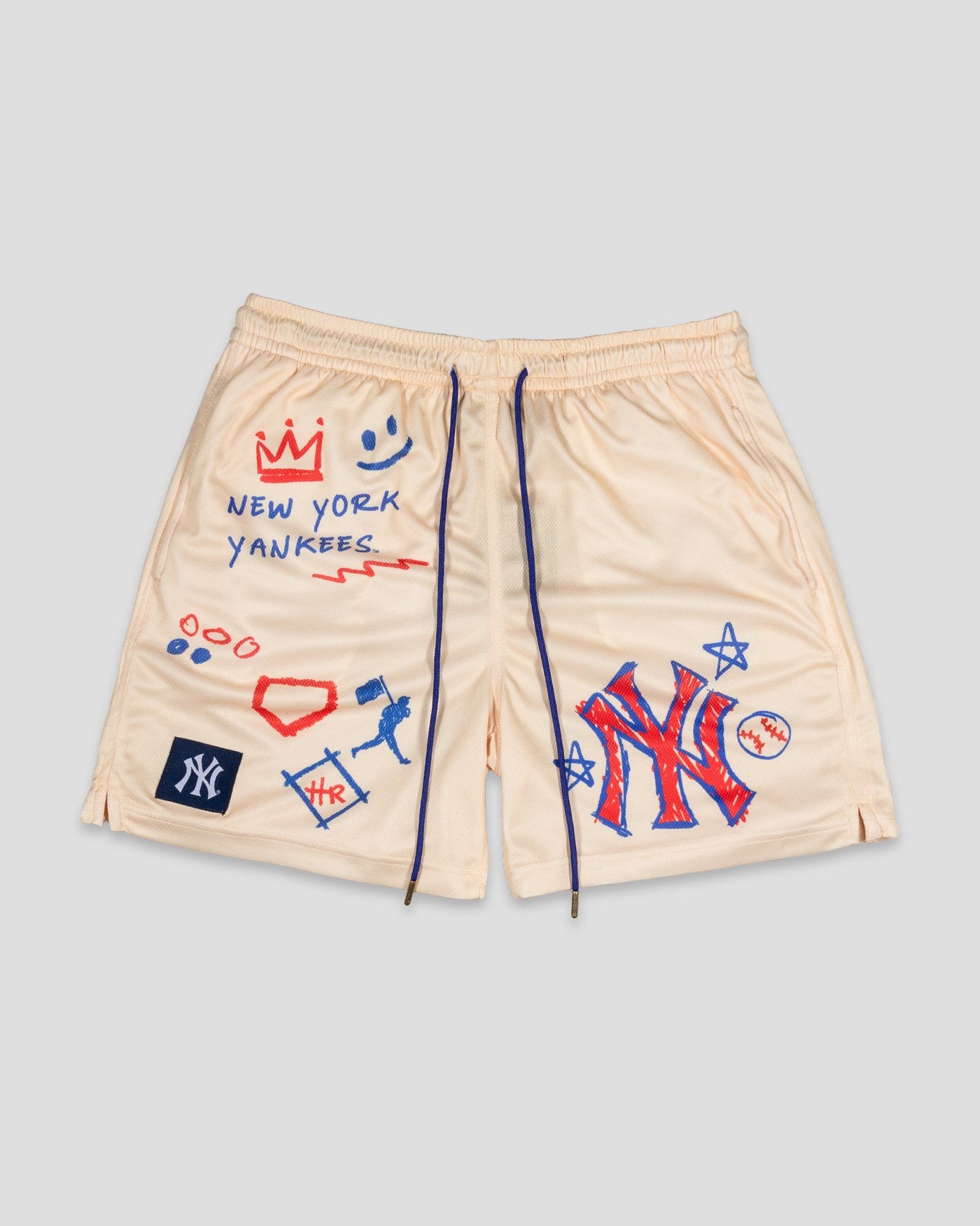 Crayon Series Diamond Air Mesh Shorts - New York Yankees - Baseballism Online