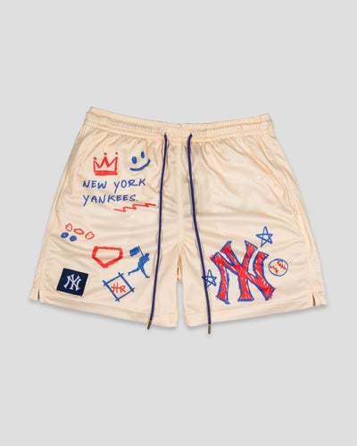 Crayon Series Diamond Air Mesh Shorts - New York Yankees - Baseballism Online