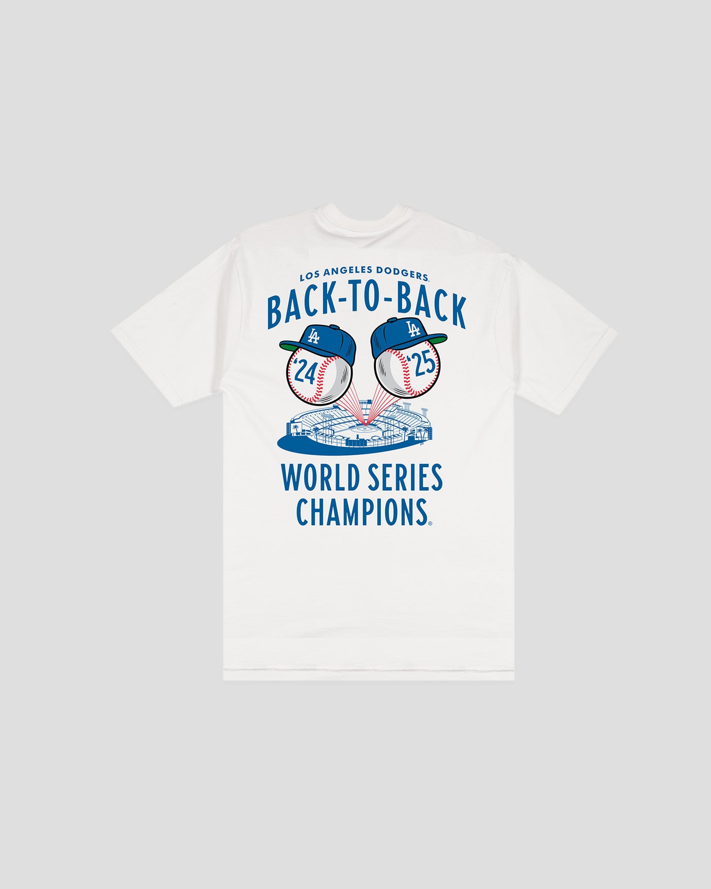 Back to Back Jacks World Series Champs 2024-25 Youth T-Shirt - Los Angeles Dodgers (PREORDER)