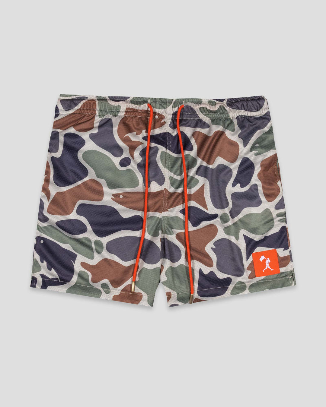 Fishing Club Angler Camo Diamond Air Mesh Shorts | Baseballism Online