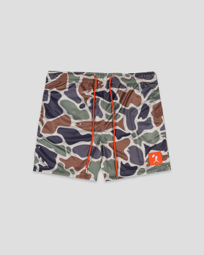 Fishing Club Angler Camo Diamond Air Mesh Shorts - Youth - Baseballism Online