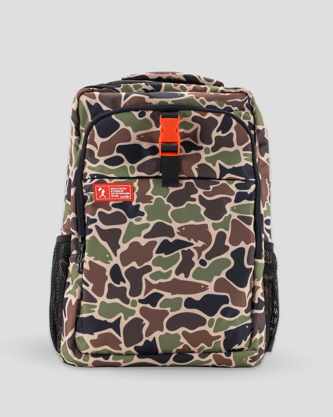 Angler Camo No Fear Cap Clip Backpack