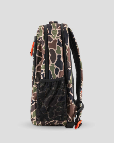 Angler Camo No Fear Cap Clip Backpack
