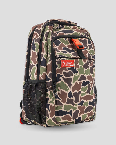 Angler Camo No Fear Cap Clip Backpack