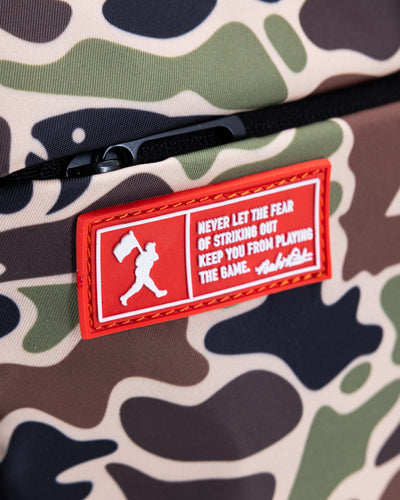 Angler Camo No Fear Cap Clip Backpack