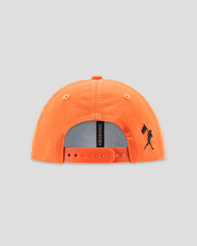 Fishing Club Patch Rope Cap - Orange