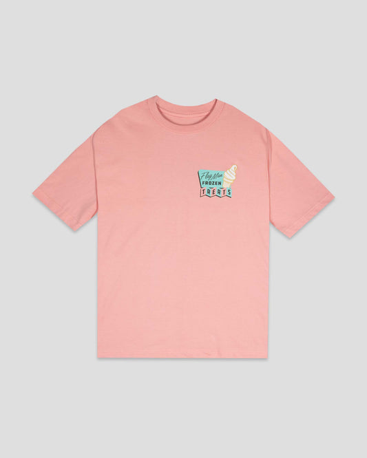 Frozen Treats Ice Cream Sundae Pima Cotton T-Shirt - Strawberry - Baseballism Online