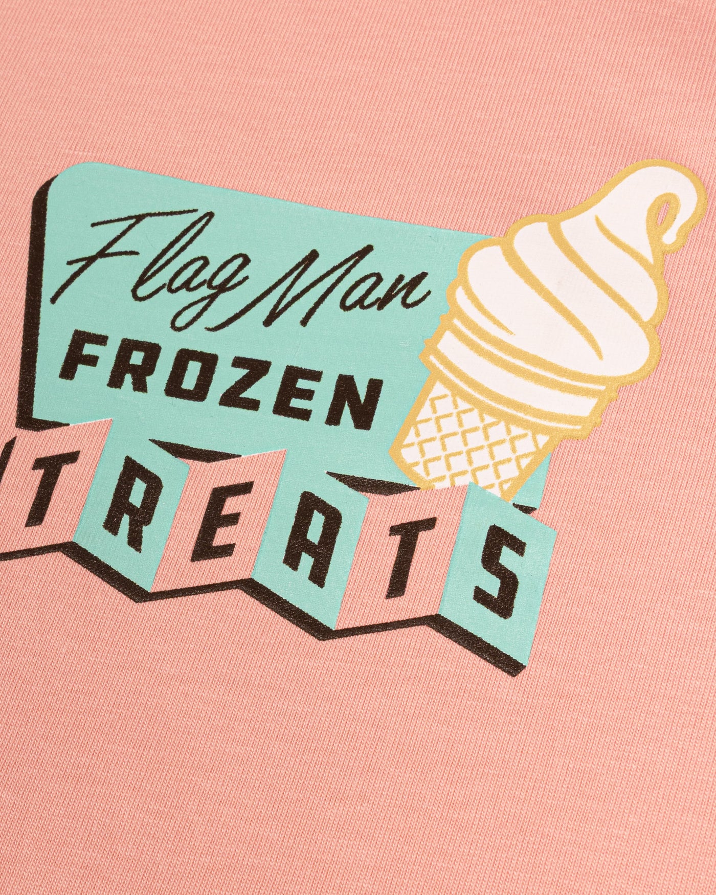 Frozen Treats Ice Cream Sundae Pima Cotton T-Shirt - Strawberry - Baseballism Online