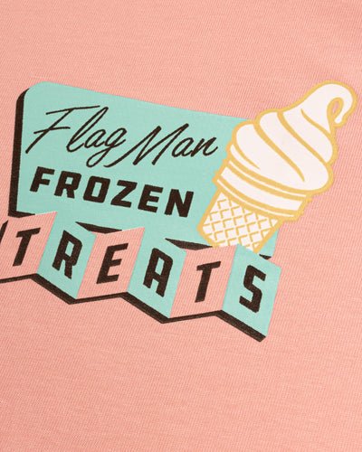 Frozen Treats Ice Cream Sundae Pima Cotton T-Shirt - Strawberry - Baseballism Online