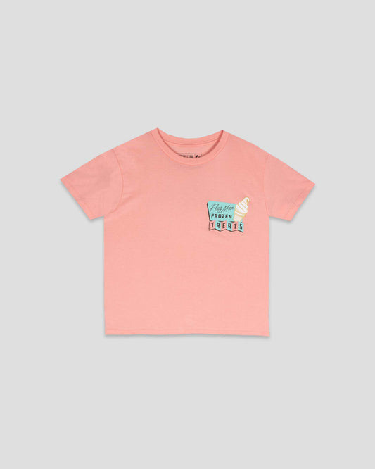 Frozen Treats Ice Cream Sundae T-Shirt (Strawberry) - Youth - Baseballism Online