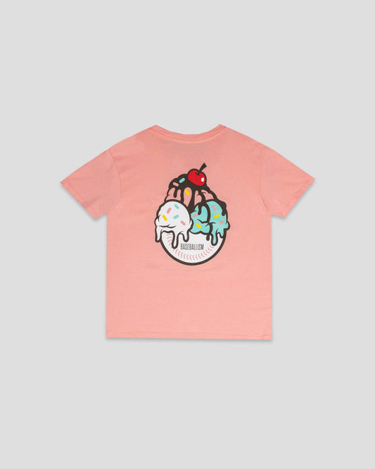 Frozen Treats Ice Cream Sundae T-Shirt (Strawberry) - Youth - Baseballism Online