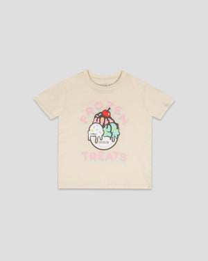 Frozen Treats Ice Cream Sundae T-Shirt (Vanilla) - Youth - Baseballism Online