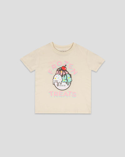 Frozen Treats Ice Cream Sundae T-Shirt (Vanilla) - Youth - Baseballism Online