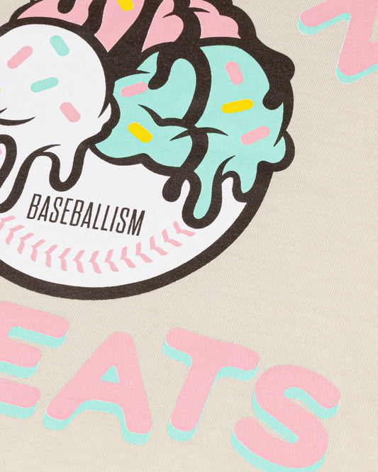 Frozen Treats Ice Cream Sundae T-Shirt (Vanilla) - Youth - Baseballism Online