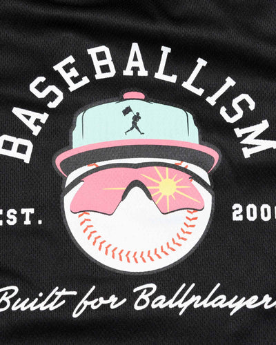 Yuvi Branded Diamond Air Mesh Shorts (Black) - Youth