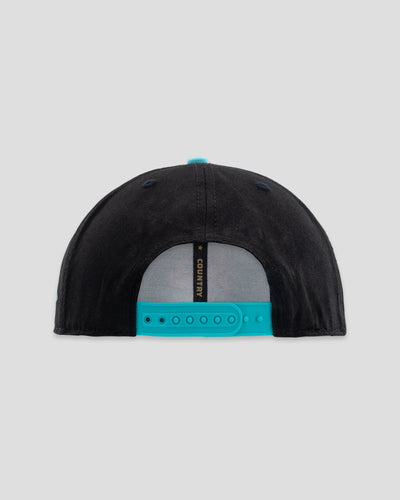 A Game So Fine Shallow Crown Fan Cap - Black