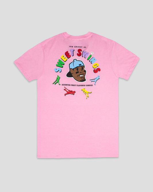 Griffey Jr. Sweet Swings Gummy Candy T-Shirt - Pink - Baseballism Online