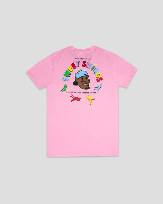 Griffey Jr. Sweet Swings Gummy Candy Youth T-Shirt - Pink - Baseballism Online