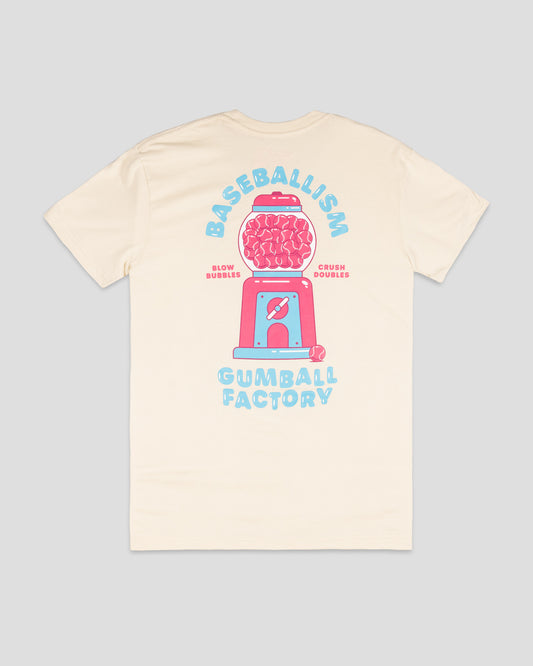 Gumball Factory T-Shirt - Pink - Baseballism Online