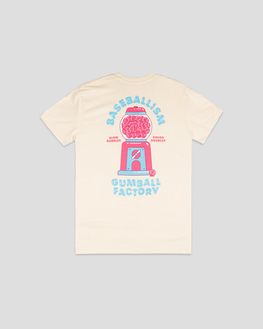 Gumball Factory T-Shirt (Pink) - Youth - Baseballism Online