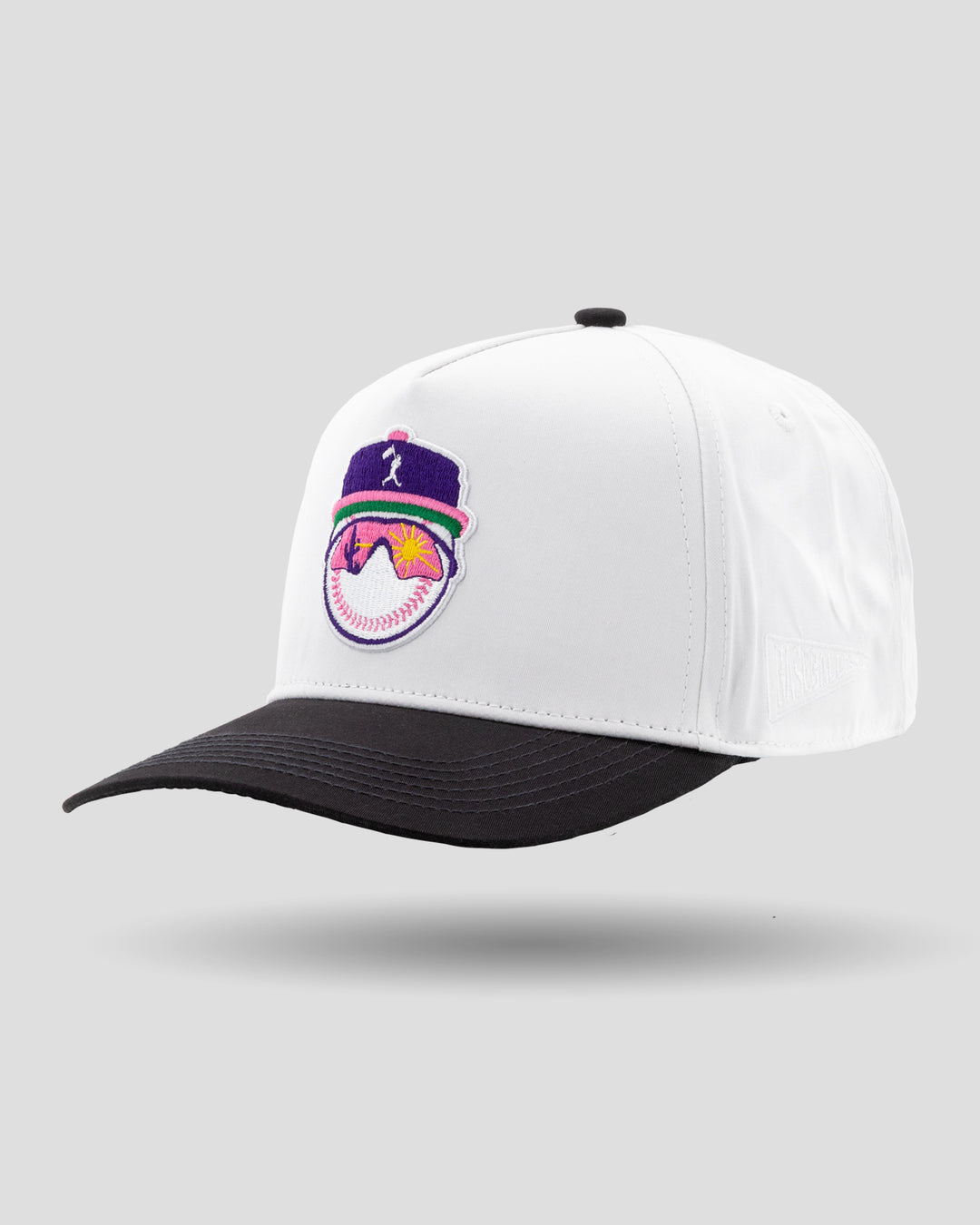 Yuvi Five Panel Cap - Black and White | Baseballism Online