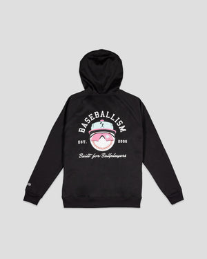 Happy Place Hoodie (Black) - Youth - Baseballism Online