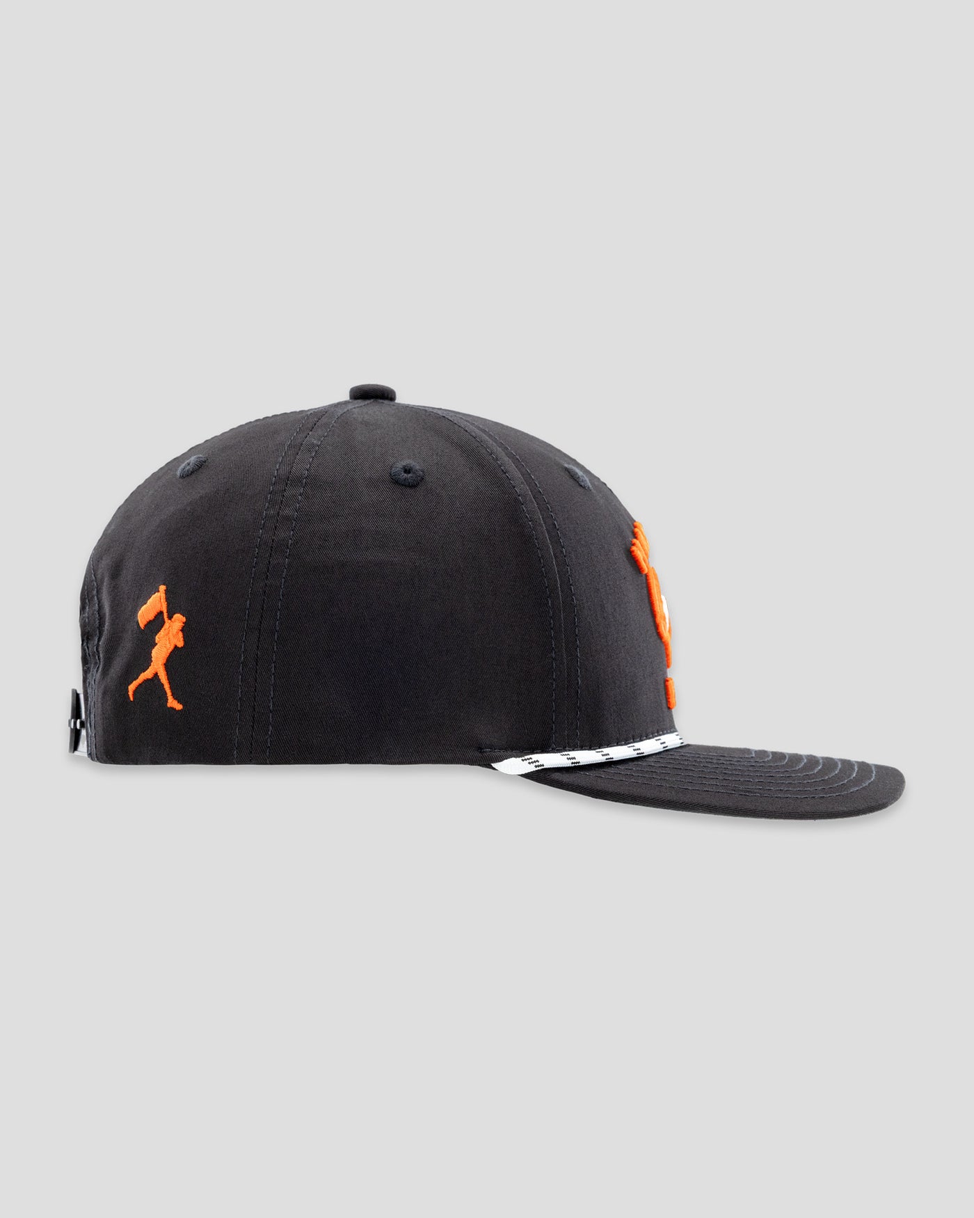 Hardball Hunter Five Panel Rope Cap - Black - Baseballism Online