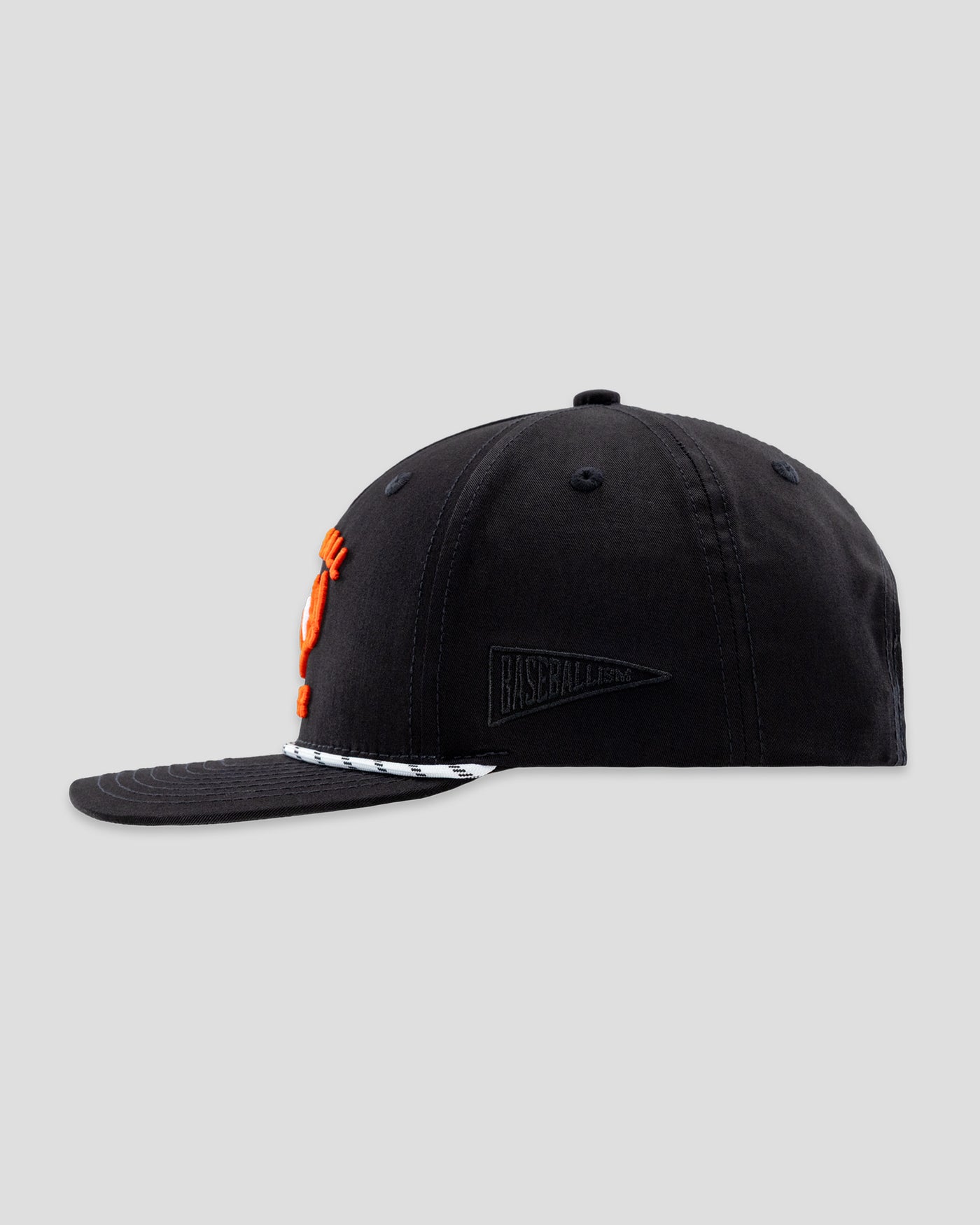 Hardball Hunter Five Panel Rope Cap - Black - Baseballism Online