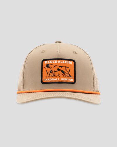 Hardball Hunter Five Panel Rope Cap - Brown - Baseballism Online