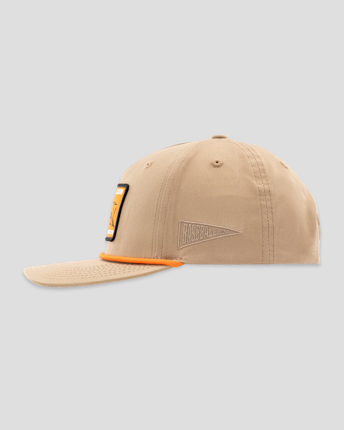 Hardball Hunter Five Panel Rope Cap - Brown - Baseballism Online