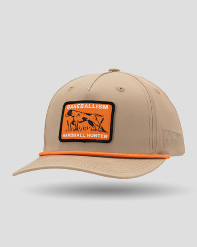 Hardball Hunter Five Panel Rope Cap - Brown - Baseballism Online