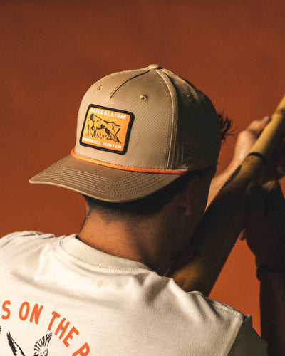 Hardball Hunter Five Panel Rope Cap - Khaki