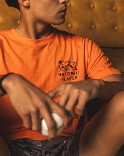 Hardball Hunter Hunting Badge T-Shirt (Orange) - Youth