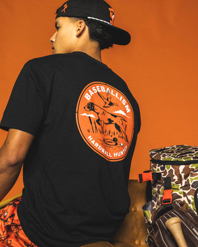 Hardball Hunter Antlers T-Shirt (Black) - Youth