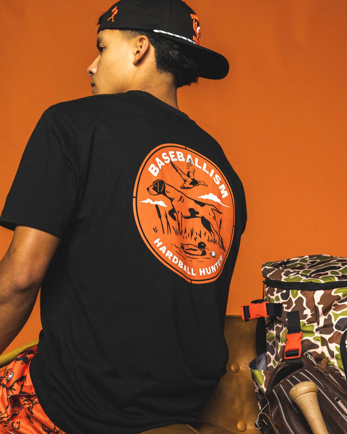 Hardball Hunter Antlers T-Shirt - Black