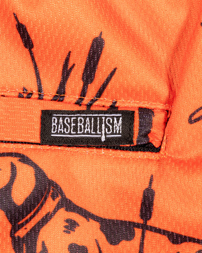 Hardball Hunter Diamond Air Mesh Shorts - Orange - Baseballism Online
