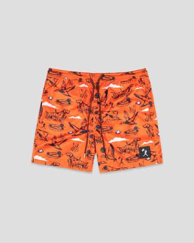 Hardball Hunter Diamond Air Mesh Shorts (Orange) - Youth - Baseballism Online