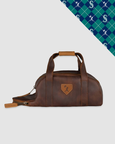 Glove Leather Toiletry Bat Bag - Seattle Mariners - Baseballism Online