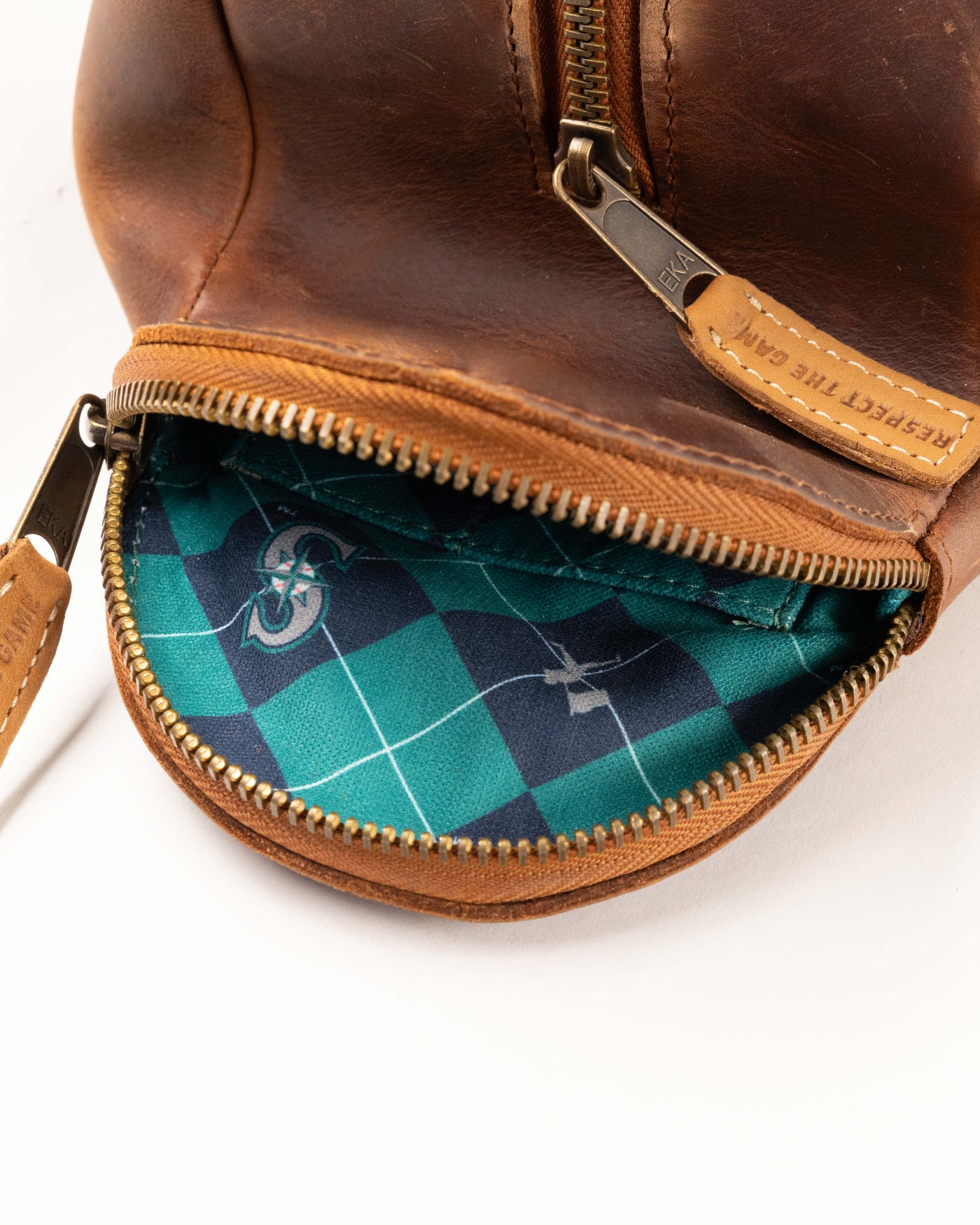 Glove Leather Toiletry Bat Bag - Seattle Mariners - Baseballism Online