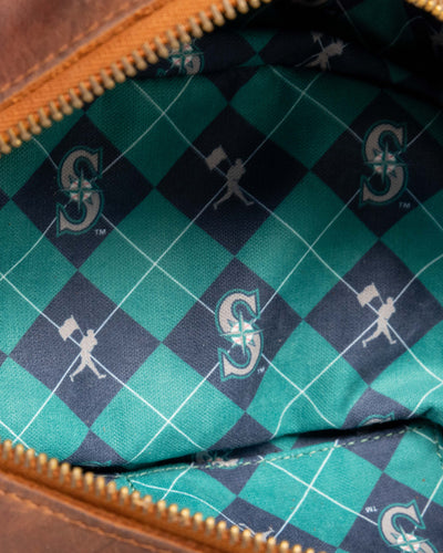 Glove Leather Toiletry Bat Bag - Seattle Mariners - Baseballism Online