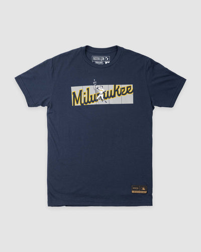 Camiseta con valla de jardín - Cerveceros de Milwaukee 
