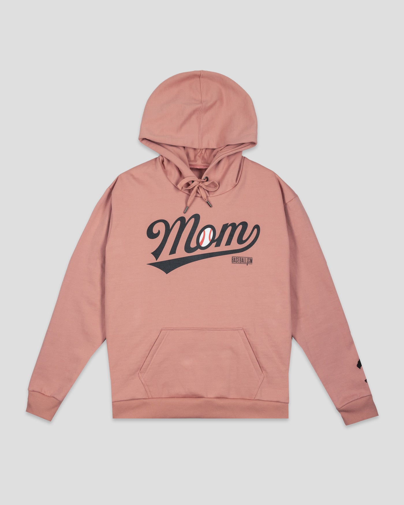 Baseball Mom Women's Hoodie - Blush Quartz - Baseballism Online