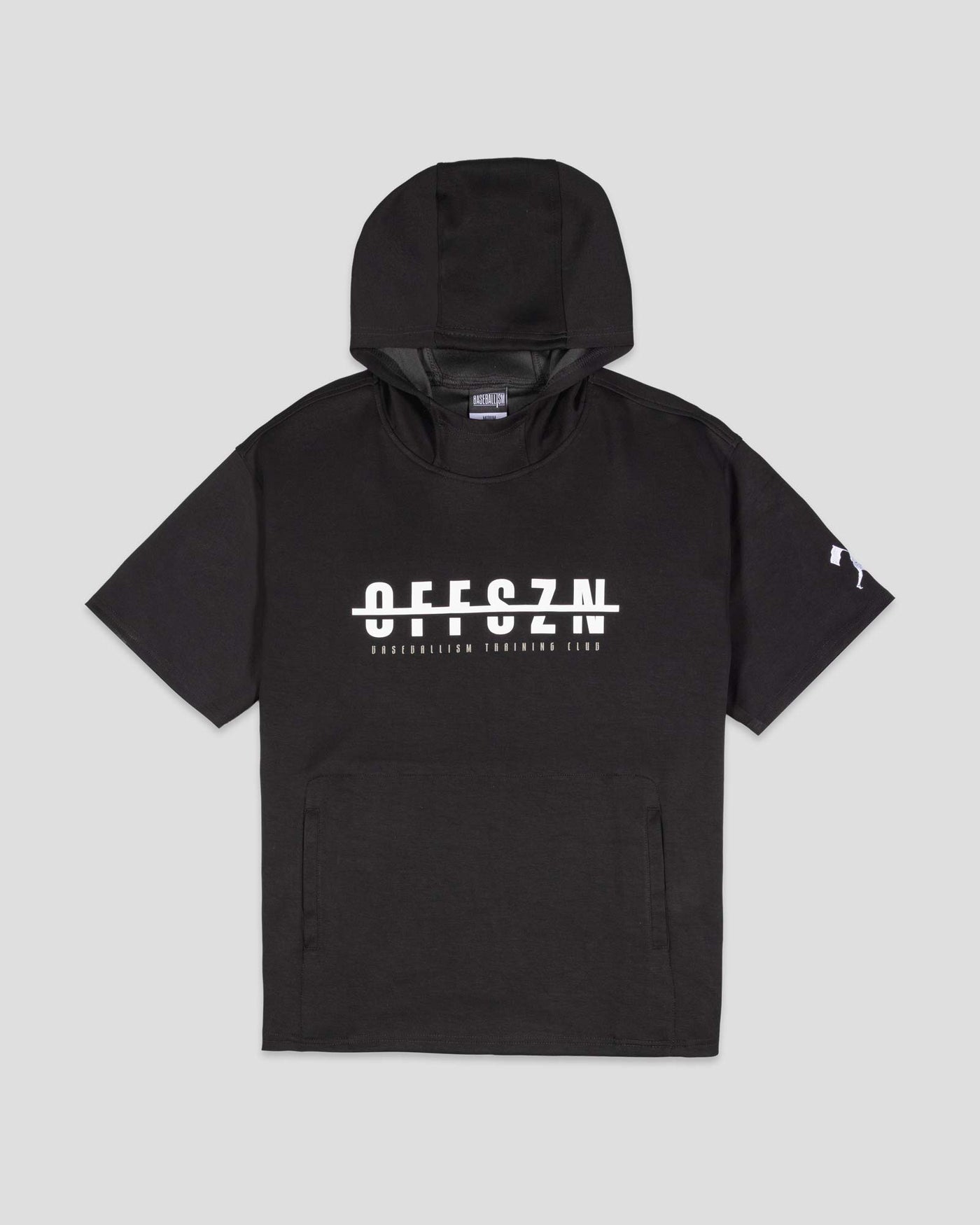 No Off SZN AeroFleece Short Sleeve Hoodie - Black