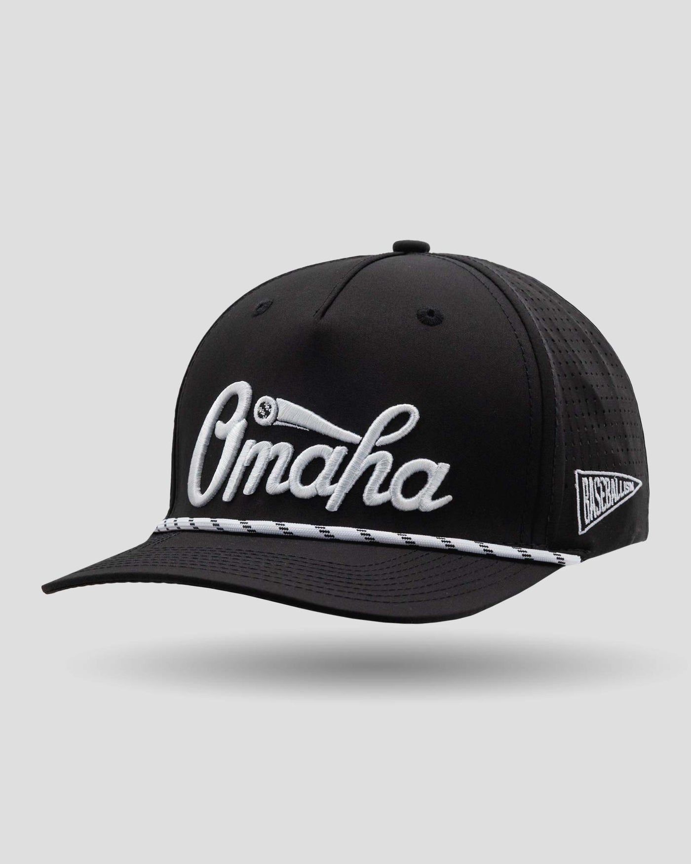 Omaha Script Rope Cap